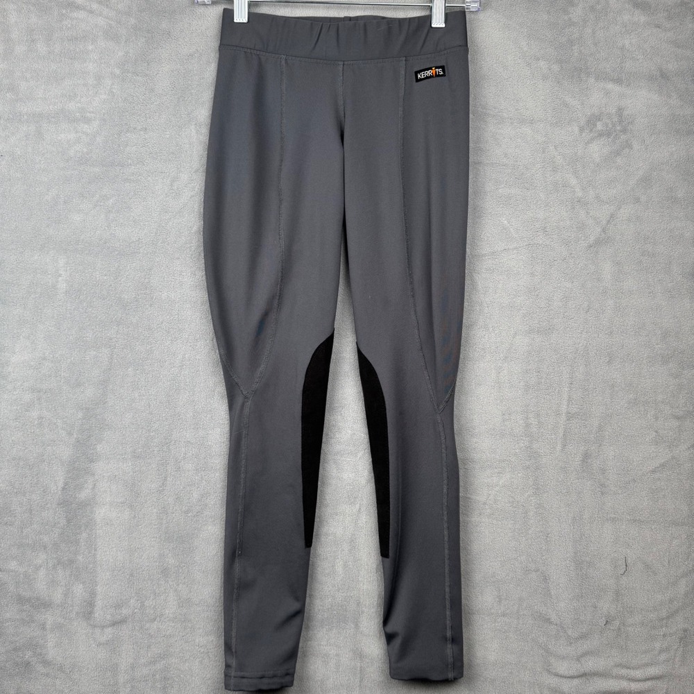 Kerrits Womens Grey Riding Breeches Stirrup Pants Size Small